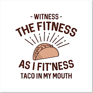 Fitness Taco Posters and Art